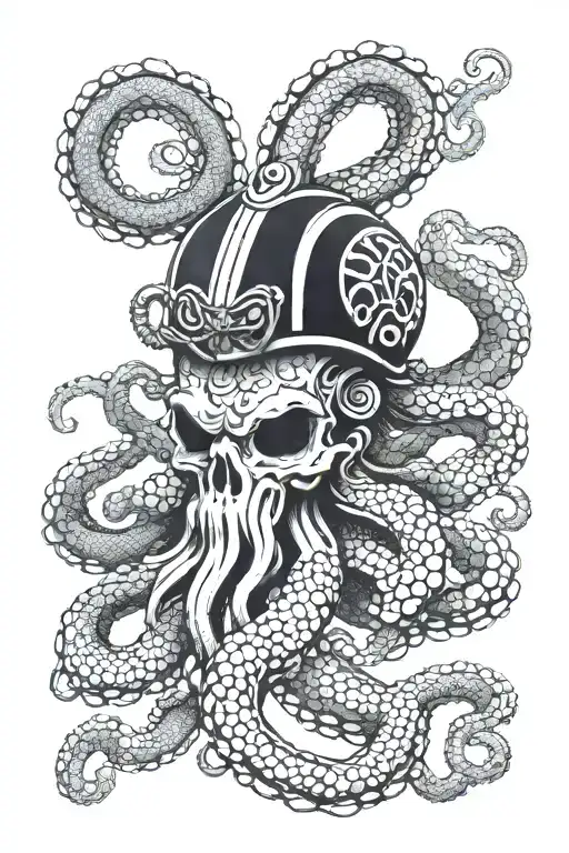 Octopus Wearing Centurion Helmet