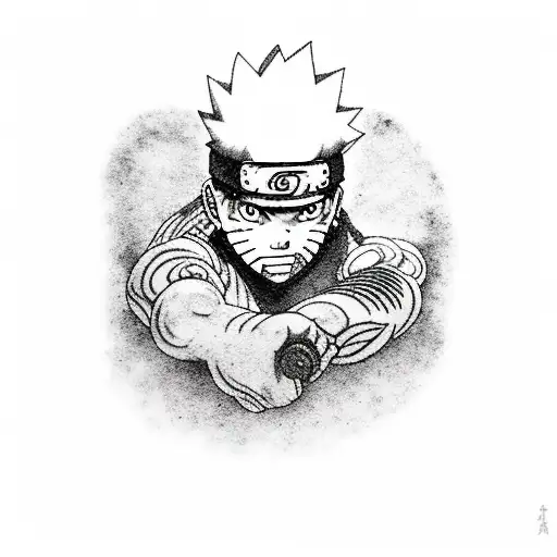 Naruto Preforming Jutsu Upper Arm