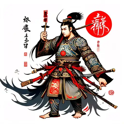 Chinese With A Warrior Chines