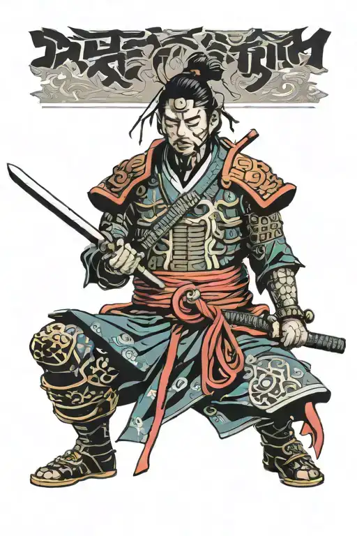 Cyberpunk Samurai Warrior