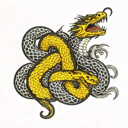Snake And Dragon