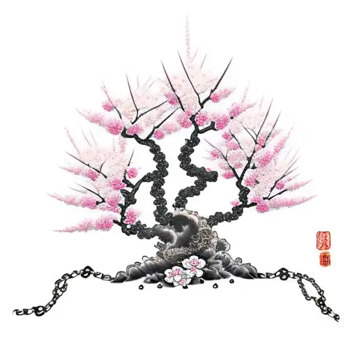 Sakura Tree With Chains