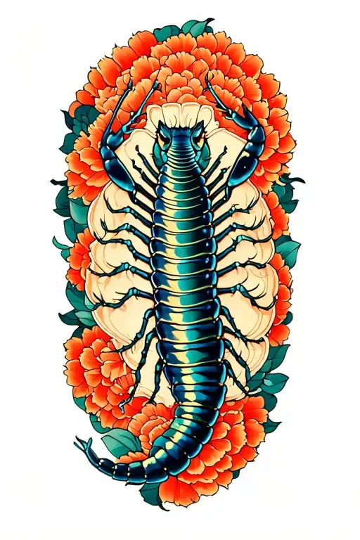 Centipede Around Arm Sleeve