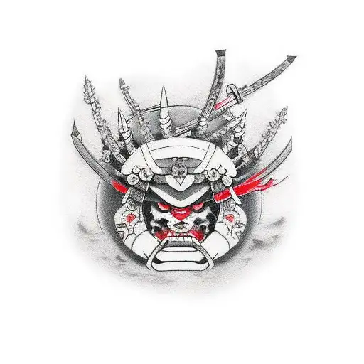 Cherry Blossom Oni Samurai