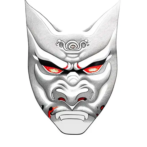Oni Mask Inspired By Naruto Manga