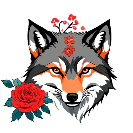 Fox Wolf Rose
