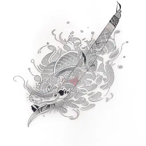 Quill Pen Writing A Beautiful Sentence