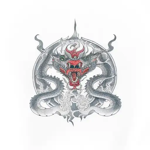 Perro De Jade Con Dragon