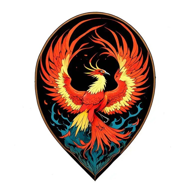 Phoenix Rising From The Ashes