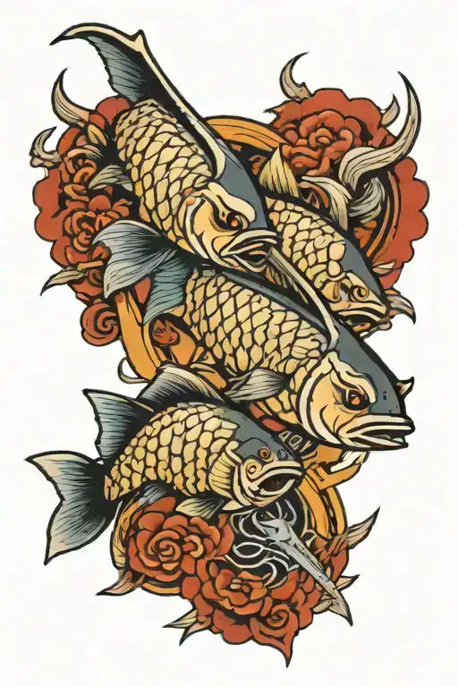 2 Fishes Dagger Piercing