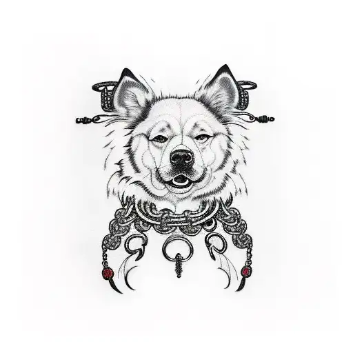 Three Headed Dog With Chains