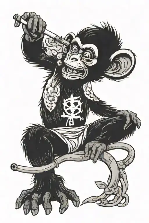 Monkey Smoking