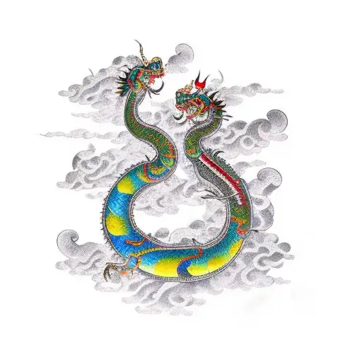 Tibetan Water Dragon Cover Full Body