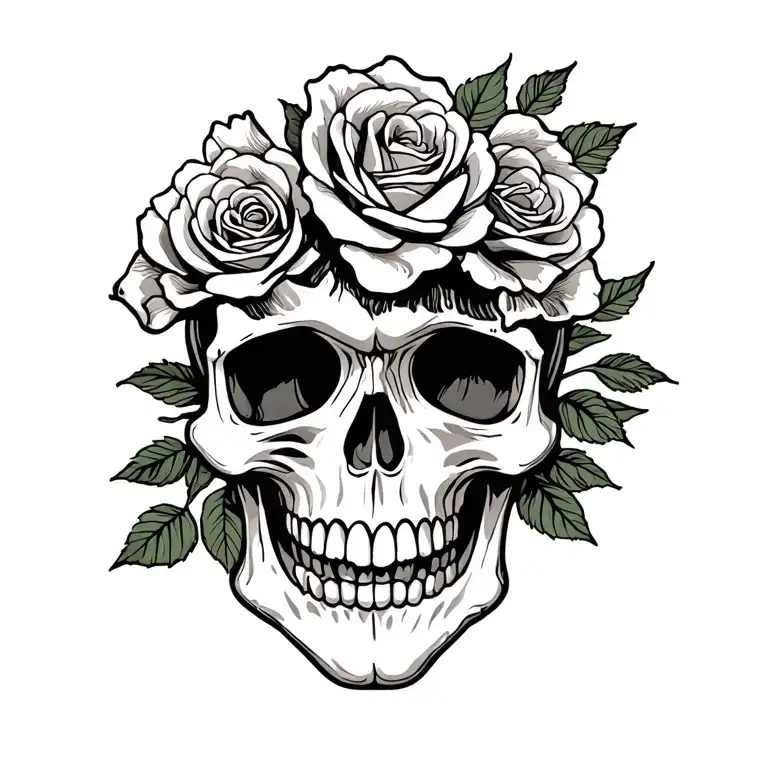 Skull And Roses