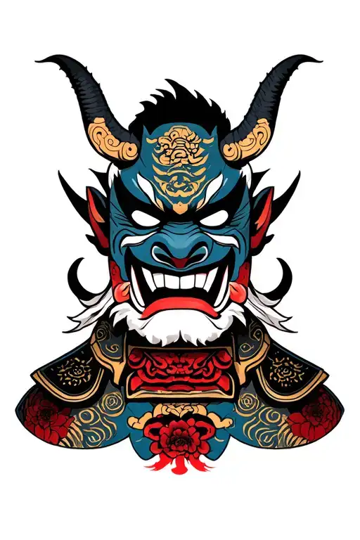 Oni Samurai Mask