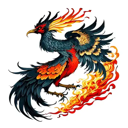 Half Roaster That Look Like Phoenix Rising From Ashes