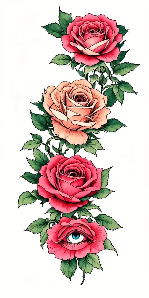 Roses With Eye