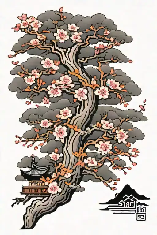 Cherry Blossom Tree Growing
