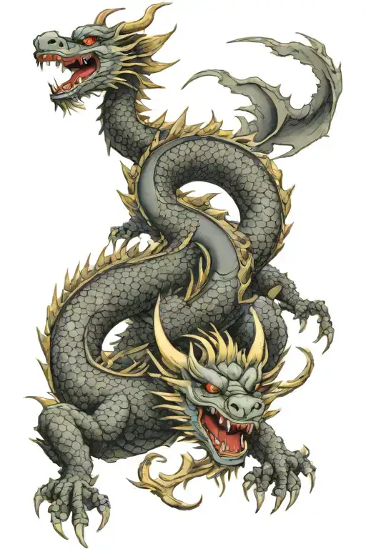 Dragon With Murim Warriors On Top