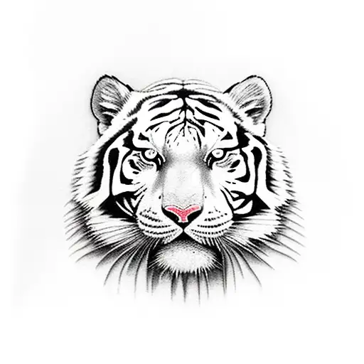 White Tiger In The Forest