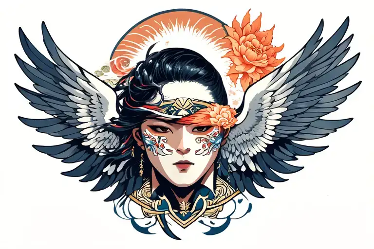 Icarus Covering Face