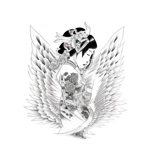 Fallen Angel With The Love Of His Life