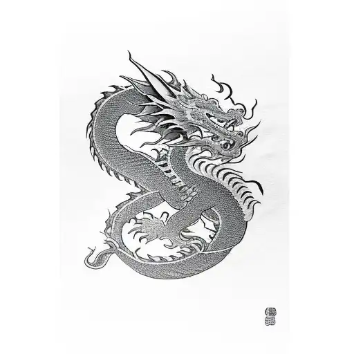 Dragon With A Fu Dog