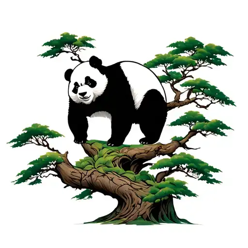 Panda On Tree