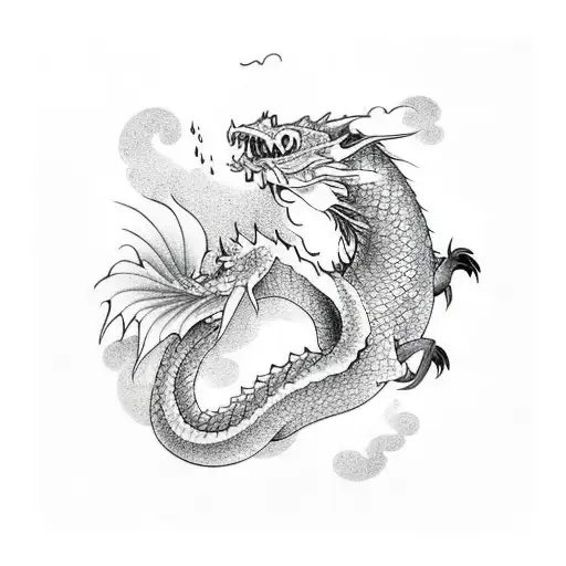 Carpa Koi Becoming A Dragon