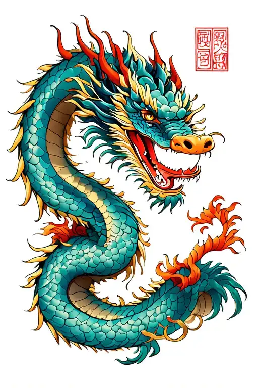 Japanese Dragon Wrapped
