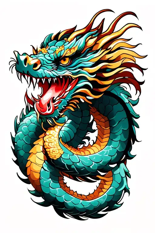 Japanese Dragon Wrapped