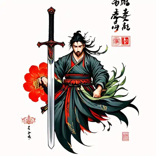 Long Sword With A Grower On The Grif