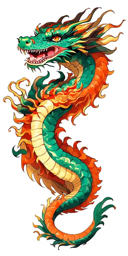 Anime And Dragon Wrapped