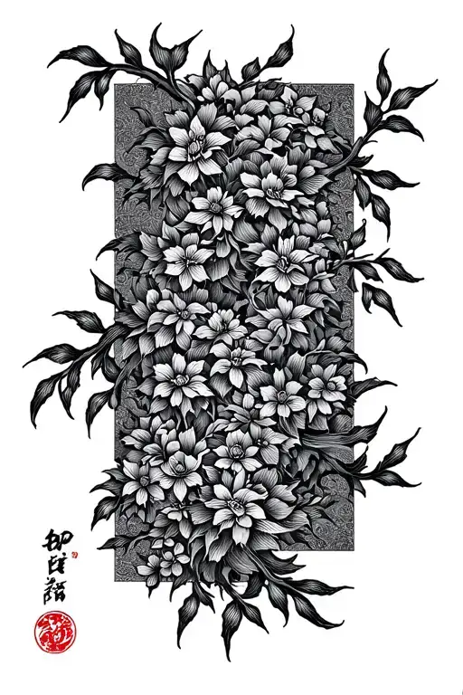 Willow Vine Dotwork Dark