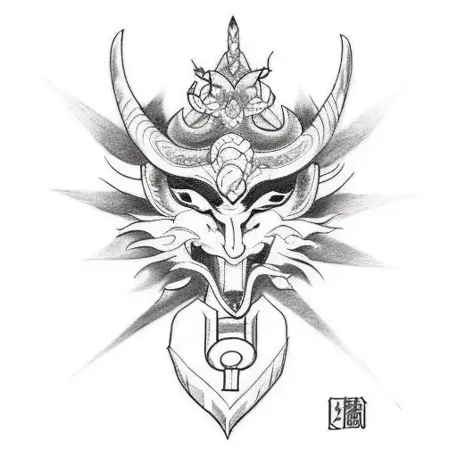 Sketch Style Tattoo Of Soraka Healing A Wounded Champion