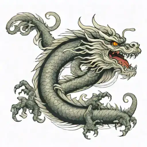 Arm Sleeve Japanese Dragon