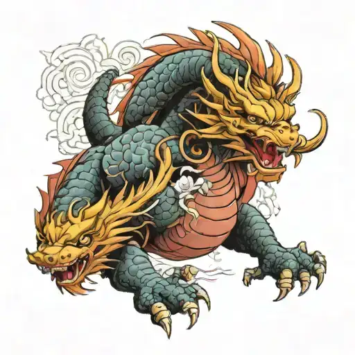 Sakura And Samurai Or Sakura And Dragons