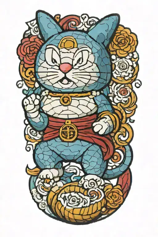 Doraemon Cross Stitch