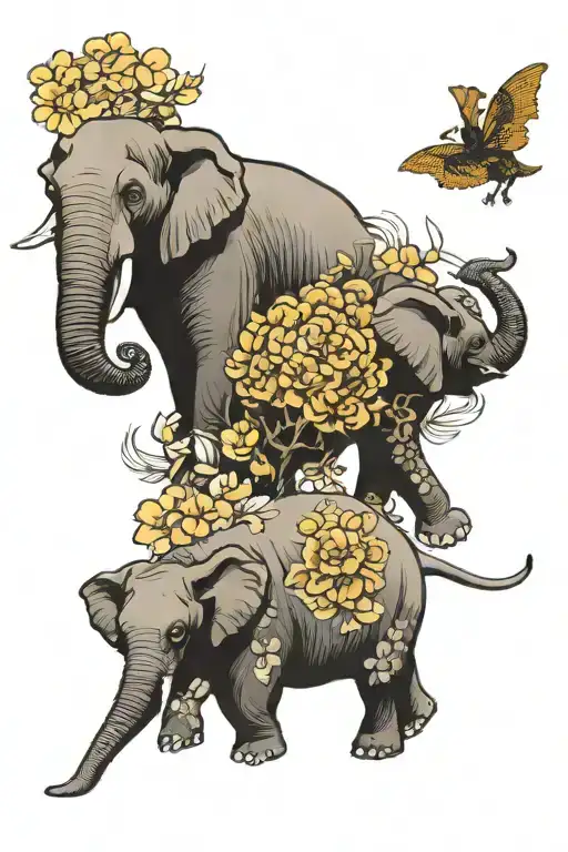 Elephant Family And Honey Badger