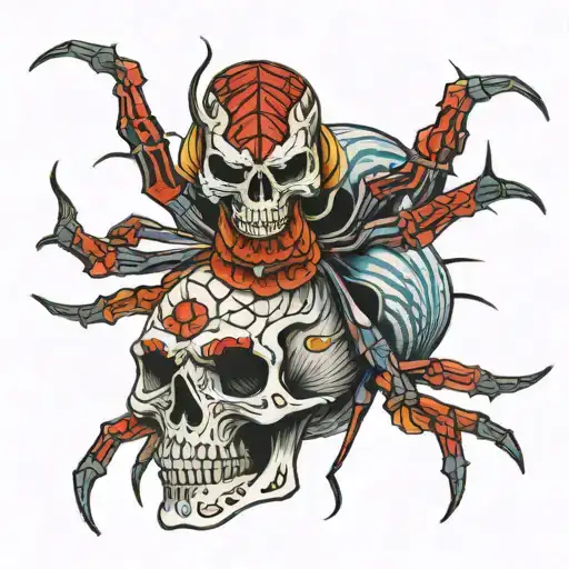 Spider And Skull Wearing