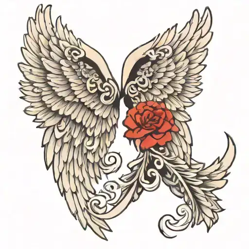 Angel Wings With Name