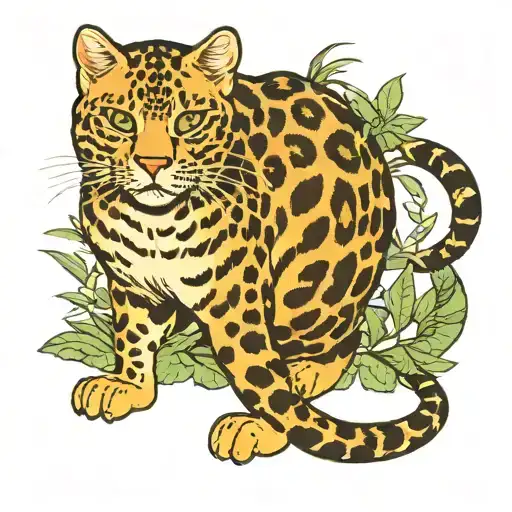 Leopard Cat Stalking Its Prey