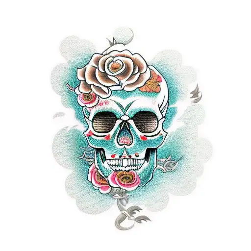 Skull And Roses