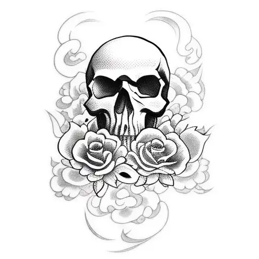 Skull And Roses