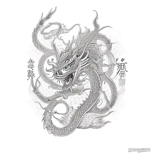 Dragon And Viking Runes