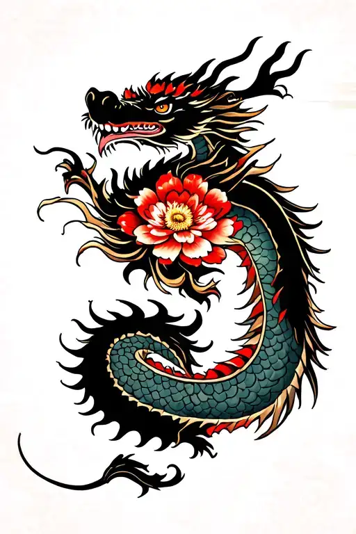 Samurai Dragon Flower