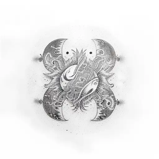 Sunset And Moon Rising Yin Yang