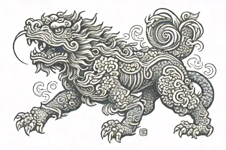 Foo Dog Chasing Fireflies
