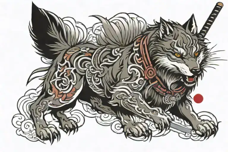 Wolf And Katana