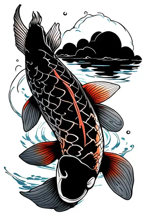 Koi Fish In The Water